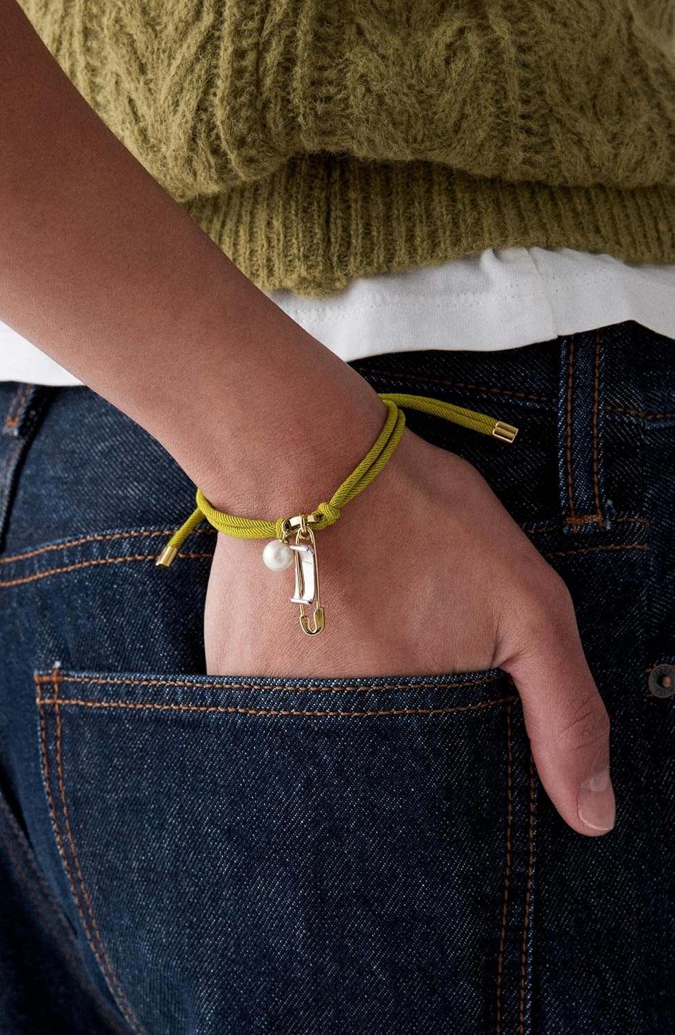 image:imagekate spade new york womens Bits and Baubles Cord BraceletMixed Metal Sam Tag
