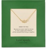 image:imagekate spade new york womens Gifting PendantClearGold Turning Over A New Leaf