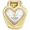 image:imagekate spade new york Monroe JewelryInspired Womens Watch with Stainless Steel BraceletGold Heart Ring Watch