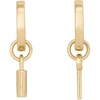 image:imagekate spade new york Spade Lock Asymmetrical Drop HuggiesGold