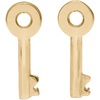 image:imagekate spade new york womens Spade Lock Key StudsGold
