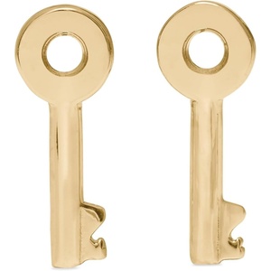 image:imagekate spade new york womens Spade Lock Key StudsGold