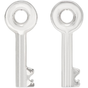 image:imagekate spade new york womens Spade Lock Key StudsSilver