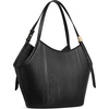 image:imagekate spade new york Deco Fine Grain Leather Tulip TotePleated Black