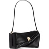 image:imagekate spade new york Deco Smooth Leather Twisted Flap Shoulder BagPleated Black