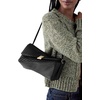 image:imagekate spade new york Deco Smooth Leather Twisted Flap Shoulder BagPleated Black