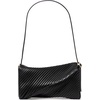 image:imagekate spade new york Deco Smooth Leather Twisted Flap Shoulder BagPleated Black