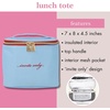 image:imagekate spade new york Insulated Lunch Tote Small Lunch Cooler Thermal Bag with Double Zipper Close and Carrying Handle Green Daisy GinghamInvite Only