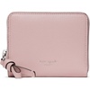 image:imagekate spade new york Loop Pebbled Leather Small Zip Around WalletSmokey Petal