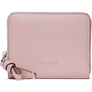 image:imagekate spade new york Loop Pebbled Leather Small Zip Around WalletSmokey Petal