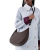 image:imagekate spade new york Liv Pebbled Leather Large ShoulderHot Fudge