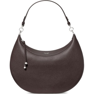 image:imagekate spade new york Liv Pebbled Leather Large ShoulderHot Fudge
