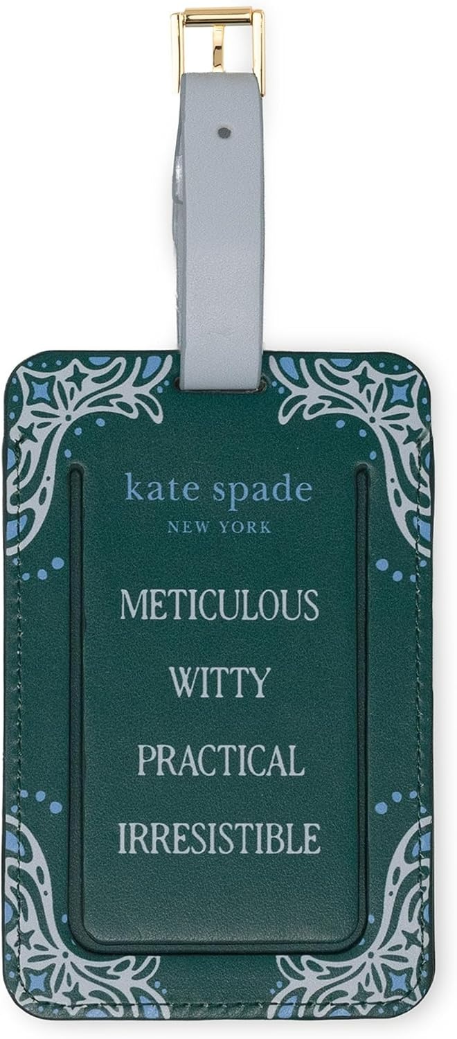 image:imagekate spade new york Astrology Luggage Tag Set of 2 AquariusCapricorn