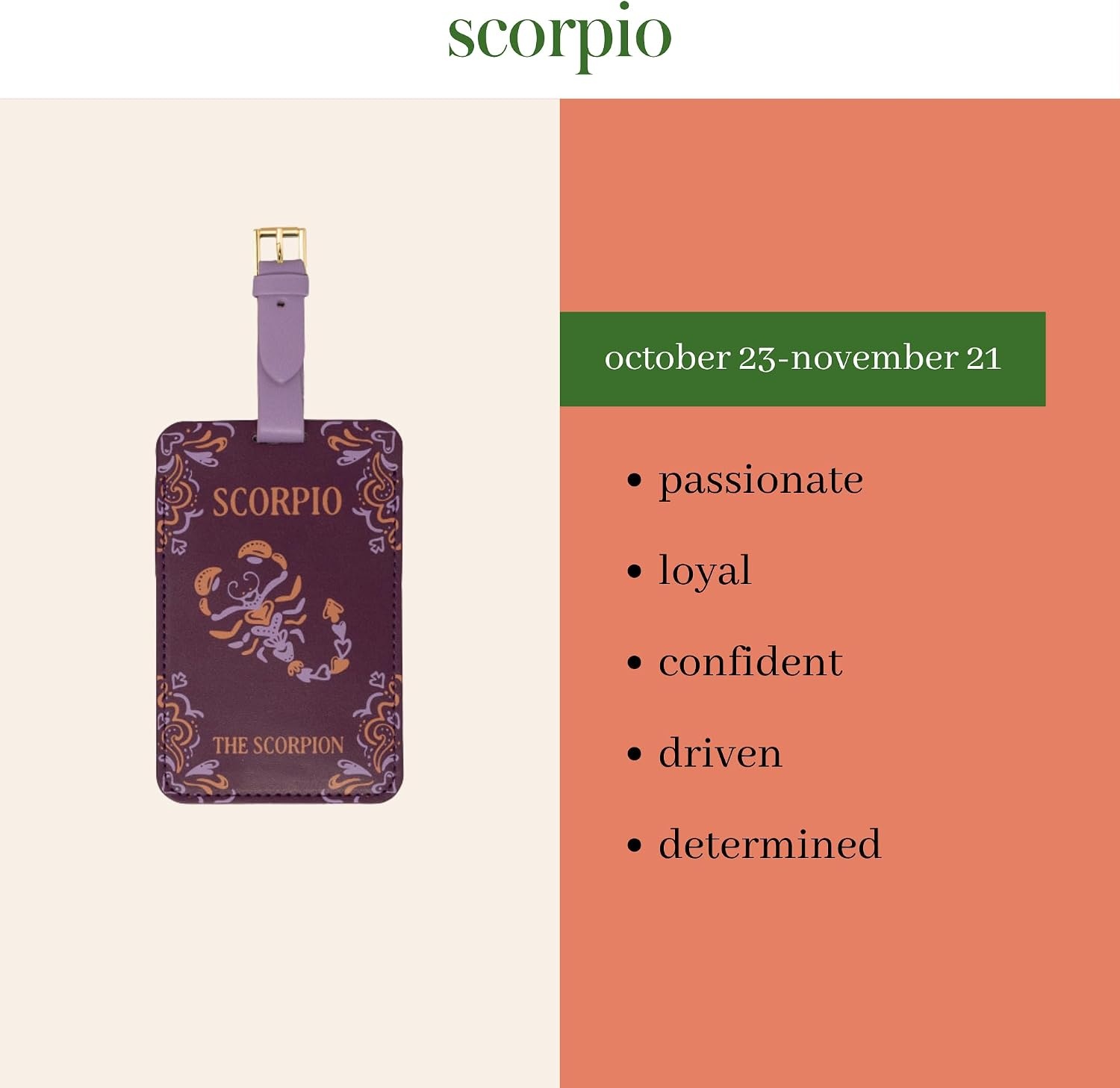 image:imagekate spade new york Astrology Luggage Tag Set of 2 AquariusScorpio