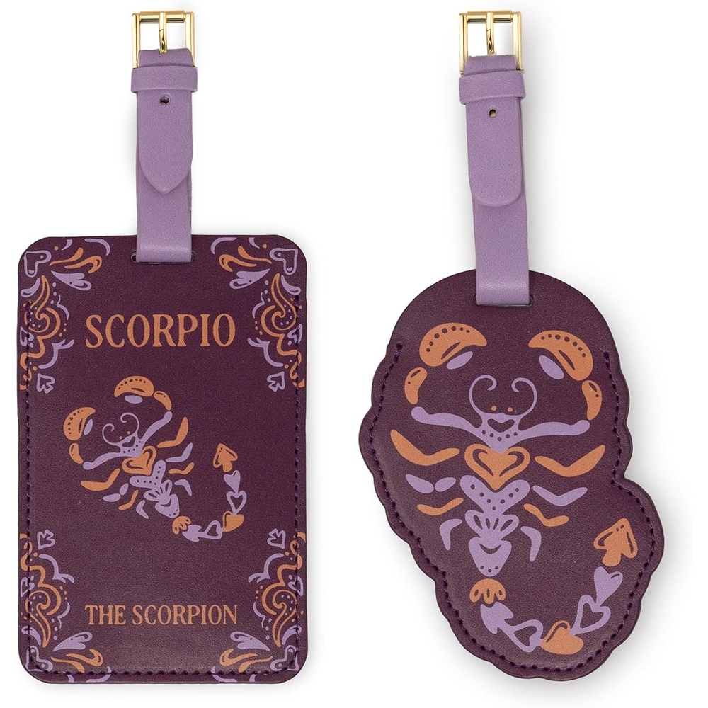 image:imagekate spade new york Astrology Luggage Tag Set of 2 AquariusScorpio