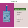 image:imagekate spade new york Astrology Luggage Tag Set of 2 AquariusAquarius