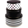 image:imagekate spade new york Set of 3 Nesting Cookie Tins Dots and Stripes