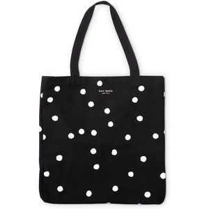 image:imagekate spade new york Canvas Tote Bag for Women Cute Tote Bag for Teacher Canvas Beach Bag Book Tote with PocketEnchanted Dot