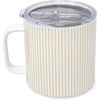 image:imagekate spade new york 16 oz Stainless Steel Insulated Mug Gold PinstripeGold Pinstripe