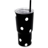 image:imagekate spade new york 20 Ounce Insulated Tumbler for Cold and Hot Drinks with Reusable Straw Stainless Steel Travel Cup with Slide Top Lid Ladybug DotEnchanted Dot