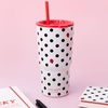 image:imagekate spade new york 20 Ounce Insulated Tumbler for Cold and Hot Drinks with Reusable Straw Stainless Steel Travel Cup with Slide Top Lid Ladybug DotLadybug Dot