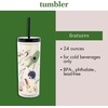 image:imagekate spade new york 24 oz Acrylic Tumbler Watercolor DitsyNew York Dream