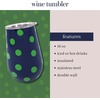 image:imagekate spade new york Wine Tumbler 16 oz Enchanted DotSonnet Dot