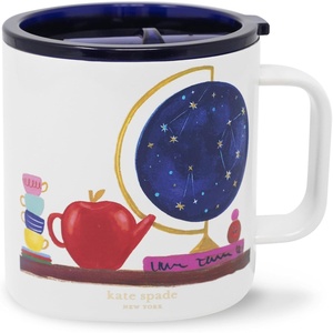 image:imagekate spade new york 16 oz Stainless Steel Insulated Mug Gold PinstripeCharmed Library