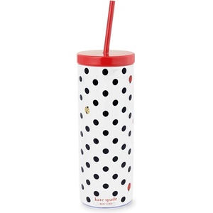 image:imagekate spade new york 24 oz Acrylic Tumbler Watercolor DitsyLadybug Dot
