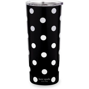 image:imagekate spade new york 24 oz Stainless Steel Tumbler Gold PinstripePicture Dot