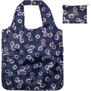 image:imagekate spade new york Reusable Produce Bags Shopping Tote with Zipper Storage Pouch Lightweight Foldable Grocery BagWatercolor Ditsy