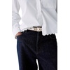 image:imagekate spade new york Womens Essential Scalloped Button Down ShirtIvory