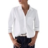 image:imagekate spade new york Womens Essential Scalloped Button Down ShirtIvory