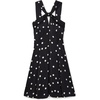 image:imagekate spade new york Womens Enchanted Dot Knotted Halter Mini DressBlack Multi
