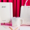 image:imagekate spade new york 12Month Soft Cover 2027 Planner Gold Pinstripe