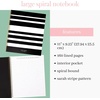 image:imagekate spade new york Large Striped Spiral Notebook Sarah Stripe