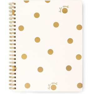 image:imagekate spade new york Small Spiral Notebook Gold Dot with Script