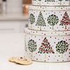 image:imageKate Spade New York Metal Cookie Tins 3Piece Nesting Set Small Medium amp Large Christmas Containers for Gift amp Storage Evergreen Confetti Dot