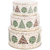 image:imageKate Spade New York Metal Cookie Tins 3Piece Nesting Set Small Medium amp Large Christmas Containers for Gift amp Storage Evergreen Confetti Dot