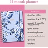 image:imagekate spade new york Daily Planner 2026 Medium Agenda JanuaryDecember 2026 Hardcover Weekly and Monthly Spiral Planner with Stickers Floral Toile