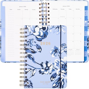 image:imagekate spade new york Daily Planner 2026 Medium Agenda JanuaryDecember 2026 Hardcover Weekly and Monthly Spiral Planner with Stickers Floral Toile