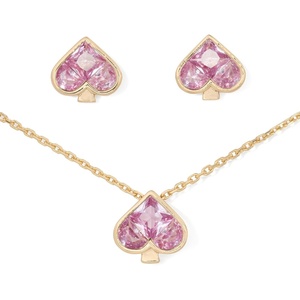 image:imagekate spade new york So Spade Pendant and Studs Boxed SetPinkGold