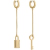 image:imagekate spade new york Spade Lock Asymmetrical Linear Earrings