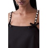 image:imagekate spade new york Womens Embellished Strap Mini DressBlack