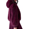 image:imagekate spade new york Womens Faux Fur Hooded Blouson JacketMidnight Wine