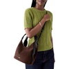image:imagekate spade new york Loop Pebbled Leather Carryall BagHot Fudge Suede