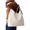 image:imagekate spade new york Loop Suede And Crinkle Patent Large Carryall BagCashew Milk Multi
