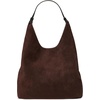 image:imagekate spade new york Loop Suede And Crinkle Patent Large Carryall BagHot Fudge Suede