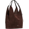 image:imagekate spade new york Loop Suede And Crinkle Patent Large Carryall BagHot Fudge Suede