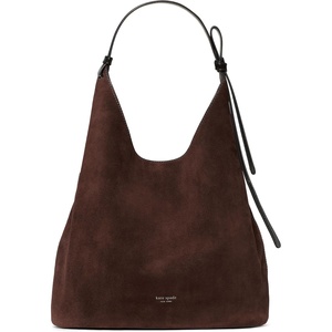 image:imagekate spade new york Loop Suede And Crinkle Patent Large Carryall BagHot Fudge Suede